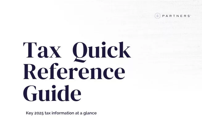 Tax Quick Reference Guide